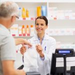 How does the pharmacy management software process the payment?